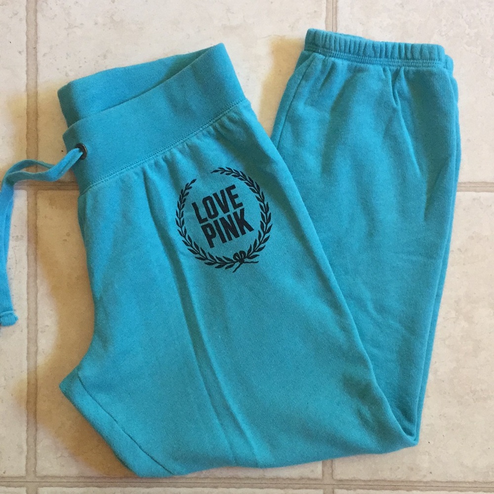 PINK 3/4 length sweats. Size small
